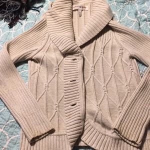 Button sweater. Oatmeal color.